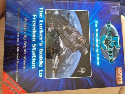 Mongoose Babylon 5 The Lurker's Guide to Freedom Station Hardcover VG+/NM