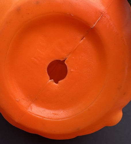Vintage Empire Blow Mold Large 22" Pumpkin Smiling Jack O Lantern Halloween - Picture 9 of 11