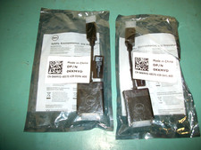 LOT OF 2 - DELL 0KKMYD Display Port DP to DVI Adapters. NEW in Sealed Packages.