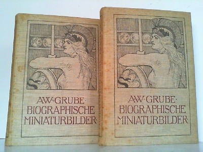 Biographische Miniaturbilder - 2 Bände komplett !  1.Religion, Kunst, Wissenscha