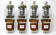 G-807 / G807 / Г-807 MATCHED QUAD (4pcs) Uljanovsk Same Date 1970s TUBES NEW NOS