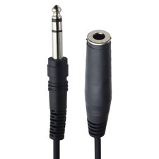 Livewire Essential Headphone Extension Cable 1/4-in TRS Male/Female - 10ft/Black