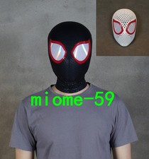 Handmade Miles Morales Mask w/ Small Eyes Spider Man Crossover Universe Cosplay