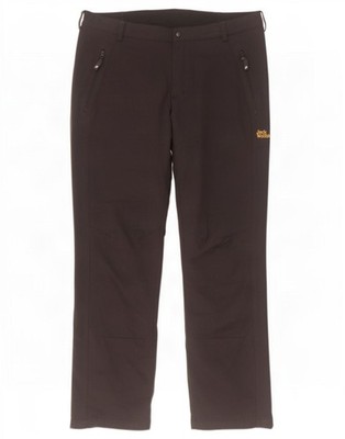 Jack Wolfskin Mens Hiking Cargo Trousers UK 44 XL W38 L32 Black Polyamide XZ15