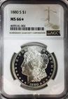 1880 S MORGAN DOLLAR! NGC MS66*! LOOKS DMPL! UNREAL! STUNNING! WOW! NR #VIP152