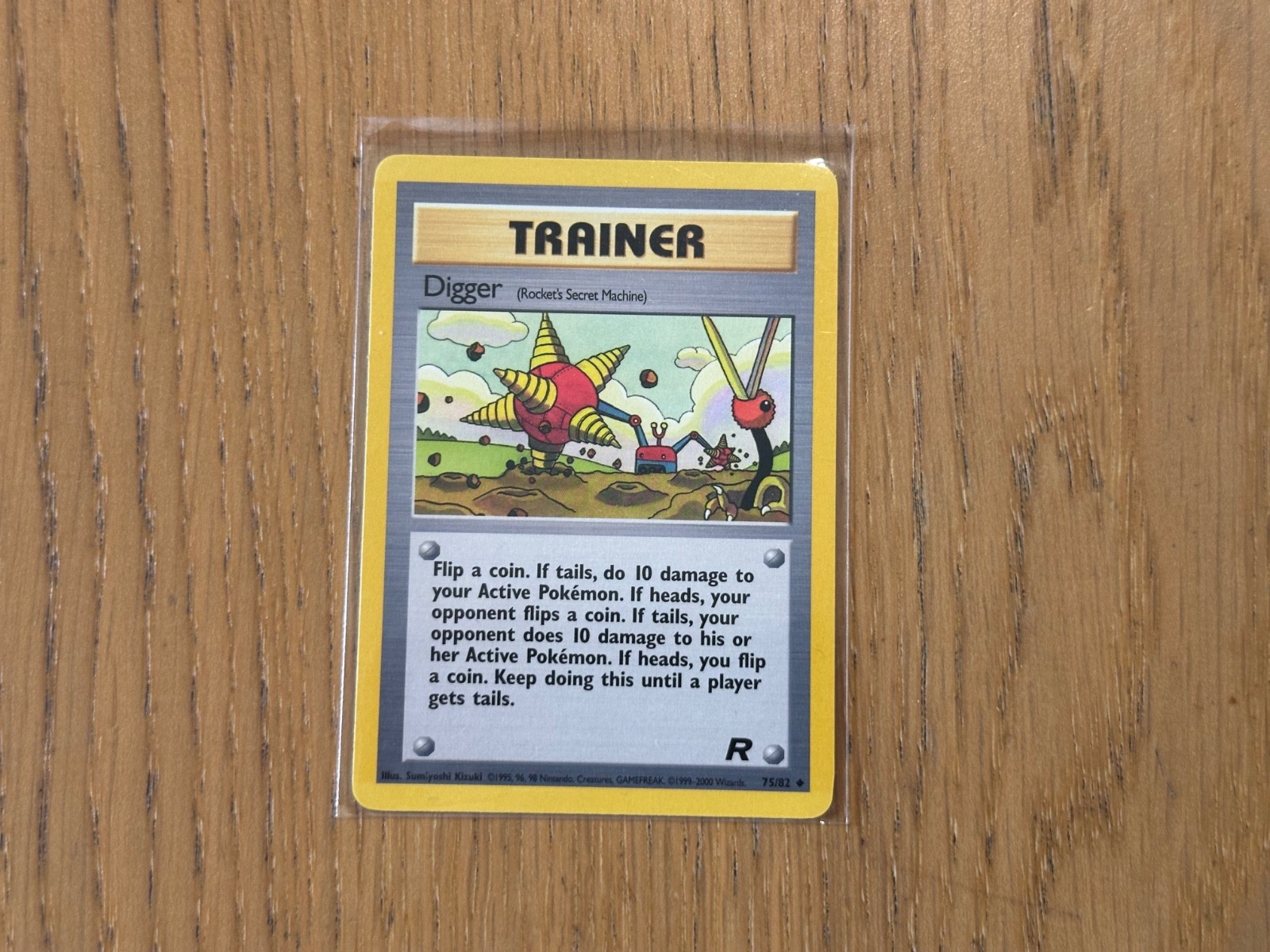 Digger 75/82 - Team Rocket - Pokemon Card - NM