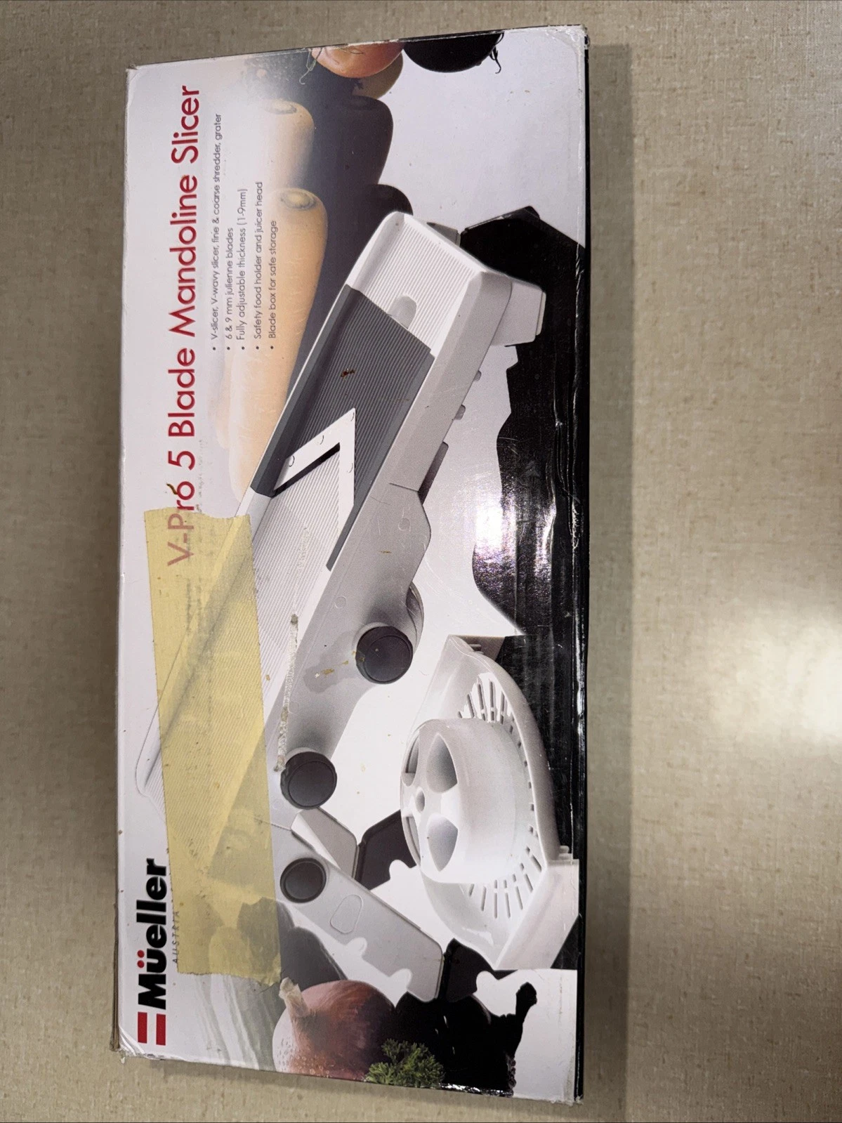 Mueller Mandoline V-pro 5 blade Slicer/Shredder Adjustable and Foldable