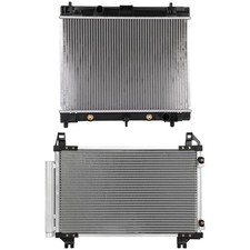 Radiator&AC Condenser Cooling Kit For 2007-15 Toyota Yaris 1.5L 1497CC l4 4-Door