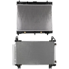 Radiator&AC Condenser Cooling Kit For 2007-15 Toyota Yaris 1.5L 1497CC l4 4-Door