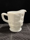 Westmoreland Milk Glass Creamer and Sugar Set – Grape Harvest Pattern Heavy — photo 2