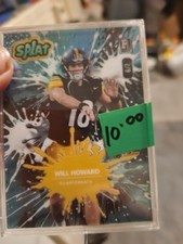 Wild Card Splat Will Howard Rookie Football Card Purple /5 SBPUR02-WH 2025. rookie card picture