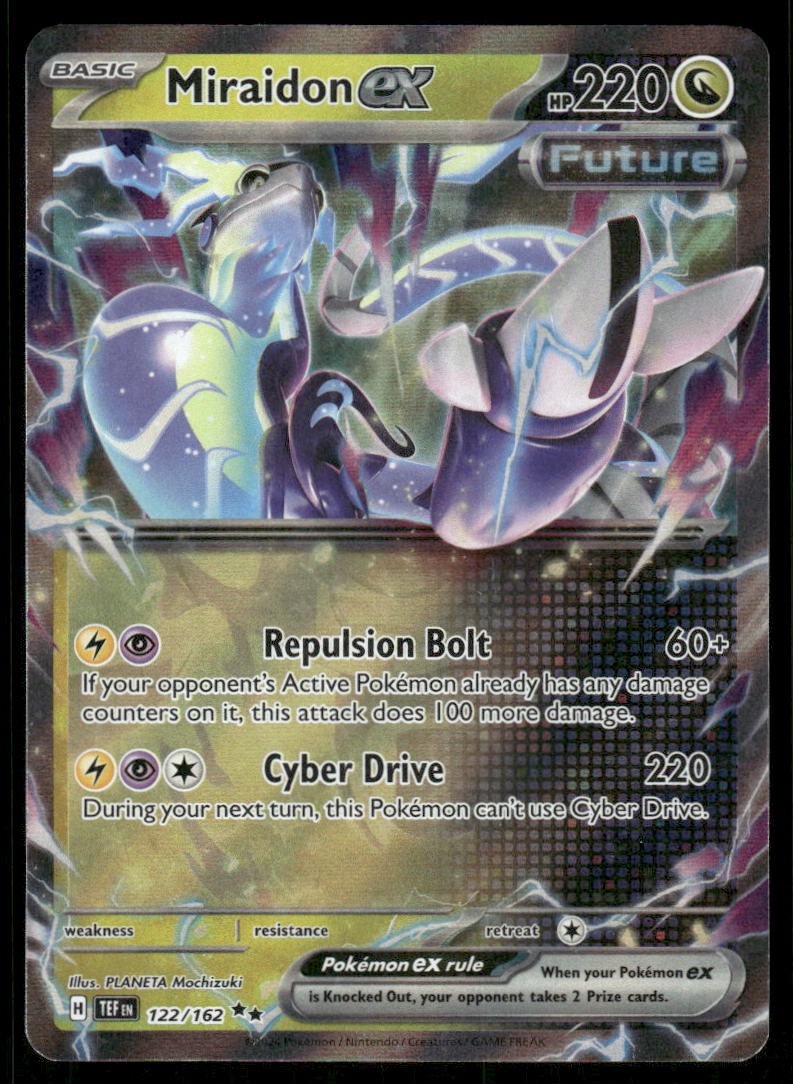 Miraidon ex 122/162 Double Rare Temporal Forces Pokemon Near Mint