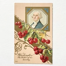 Antique Postcard George Washington Patriotic Father Of Country United States