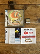 Authentic Pokémon HeartGold Nintendo DS w/ Inserts No Manual DAMAGED ARTWORK‼️