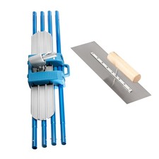 Uimoso Bull Concrete Float 48"x8" Concrete Tool Trowel Float 4 Handle Round End