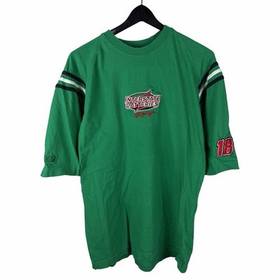 Vintage 2000s Winners Circle Interstate Batteries NASCAR Green Shirt Size L
