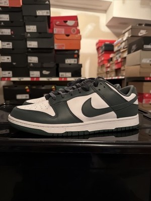 Nike Dunk Low Vintage Pine Green White Bucks Retro DV0833-111 Men's Size 13