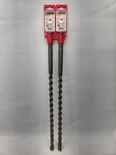 2 Pack of Bosch HC5031  3/4 In. x 21 In. SDS-Max Speed-X Concrete Drill Bit