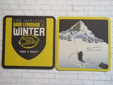 Brewery Coaster ~ MIKE'S HARD LEMONADE ~ Denver, COLORADO ~ Leave a Skiing Mark