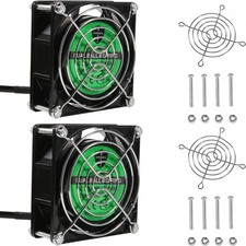 2PCS EC Axial Fan AC 110V 115V 120V 220V 240V, 80mm x 25mm Brushless Cooling ...