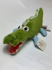 Maison Chic TOOTH FAIRY Pillow Gary Gator Green ALLIGATOR Plush Toy NWT