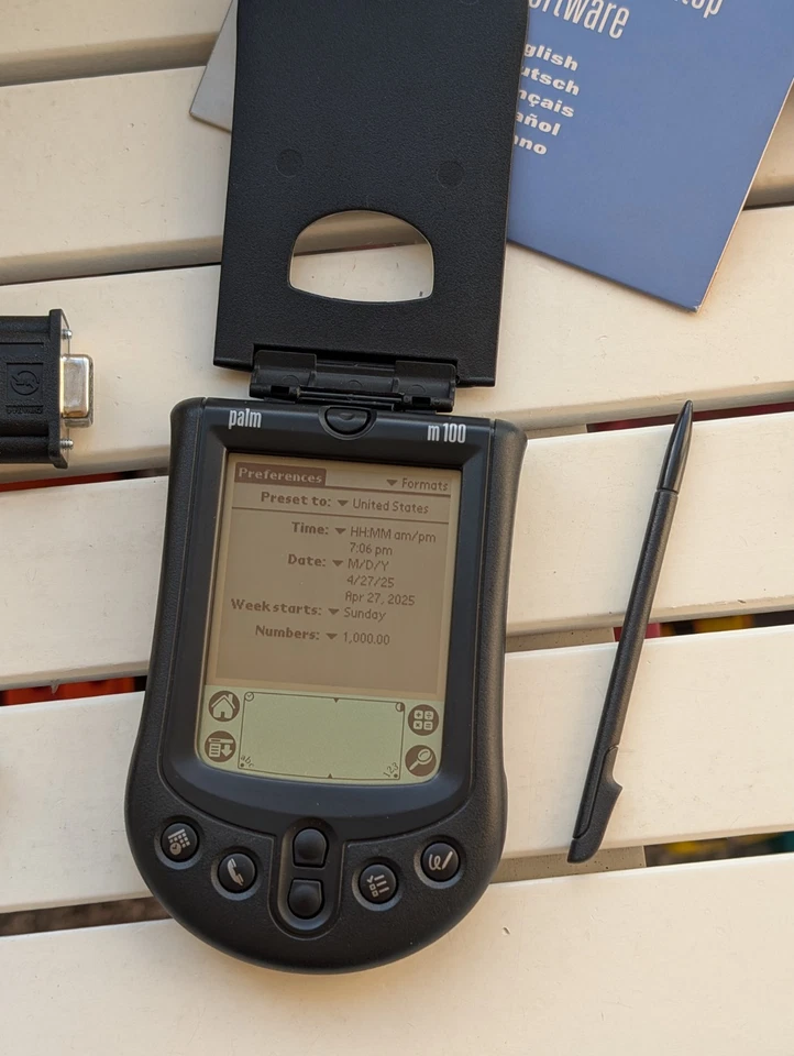 NEW Vintage Palm m100 Handheld Franklin Planner Ed. Open Box w/Original Packing  - Image 4 of 4