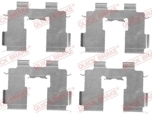 Quick Brake ZubehöRsatz, Scheibenbremsbelag 109-1717 FüR Hyundai-image