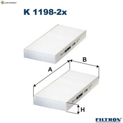 FILTER INNENRAUMLUFT K 1198-2x FÜR HONDA FR-V CR-V/II/SUV/Mk CIVIC/VIII/FERIO