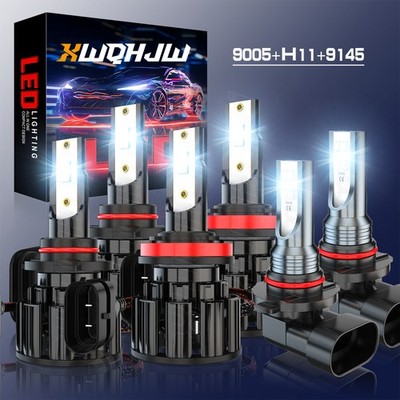 For Ford F150 Cab Pickup 4-Door 3.0L 3.5L 5.0L 2.7L 2015-2023 LED Headlight Fog