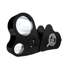 30X 60X Illuminated Jewelers Eye Loupe Foldable Magnifier Bright LED Light Gold