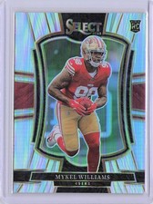 Mykel Williams 2025 Panini Select Silver Prizm #116 San Francisco 49ers Rookie