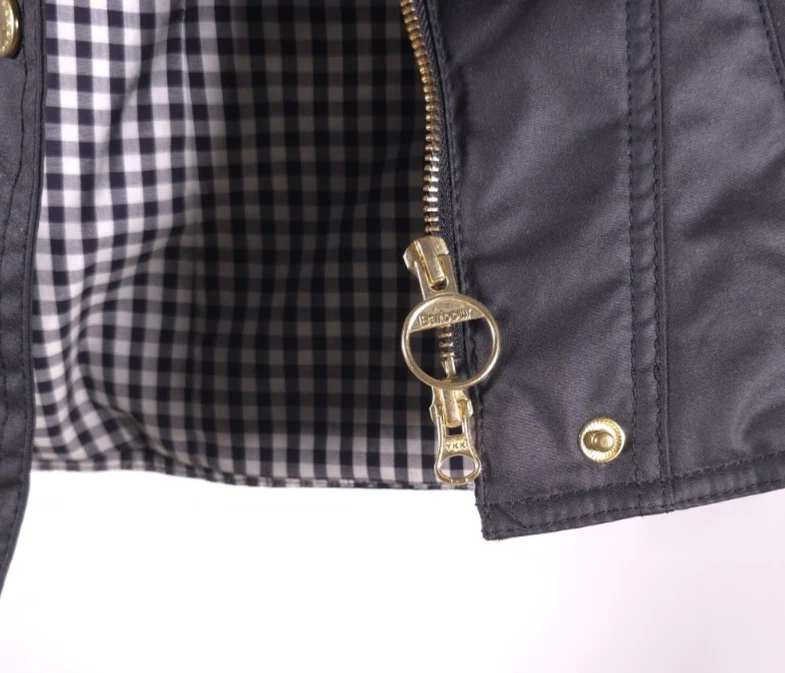 Barbour Black Streak International Extractor Quilt Jacket Size US 4 / UK 8 - Image 3 of 4