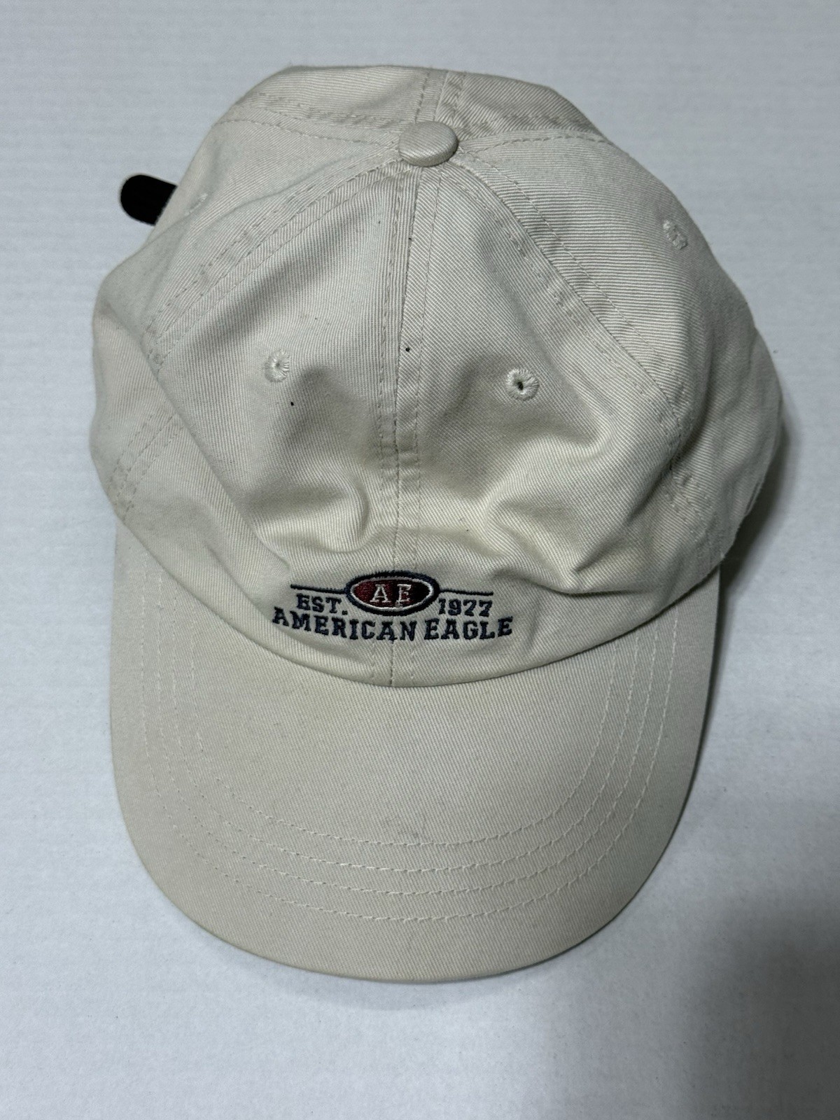 American Eagle Performance Baseball Cap Beige Cot… - image 1