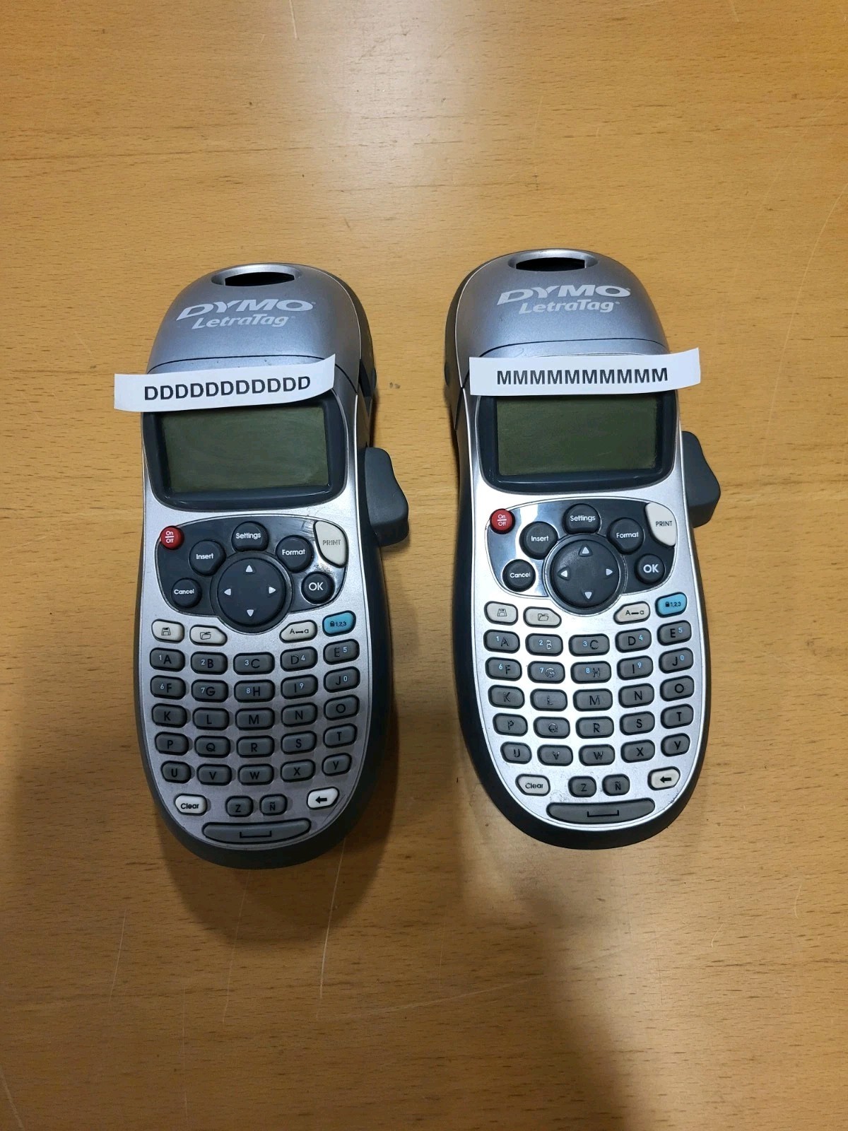 Dymo LetraTag Printer. Qty2, With 5 Catridges