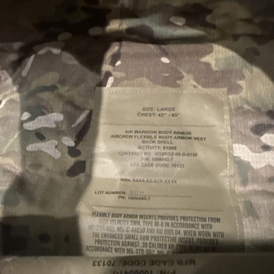 Aircrew Air Warrior OCP Flexible Body Armor Vest (No Soft Inserts