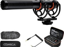 COMICA VM20 Shotgun Microphone, Professional Super Cardioid Video Mic with Shock