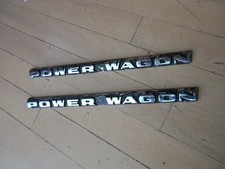 Dodge 1972 To 1976 Power Wagon Chrome Side Emblems Pair Original 3495698