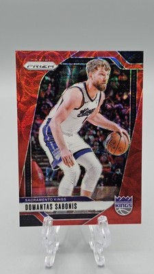 2024-25 Panini Prizm Domantas Sabonis #86 Red Wave /88 Sacramento Kings