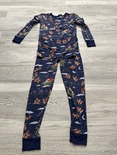 Little Sleepies 2 Piece Pajama Set Santa's Sleigh Size 7/8