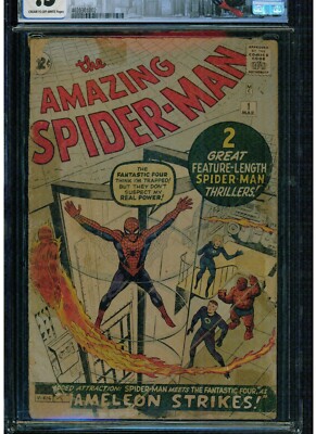 AMAZING SPIDER-MAN #1 CGC .5 1963 ORIGINAL SERIES COMPLETE SPECIAL