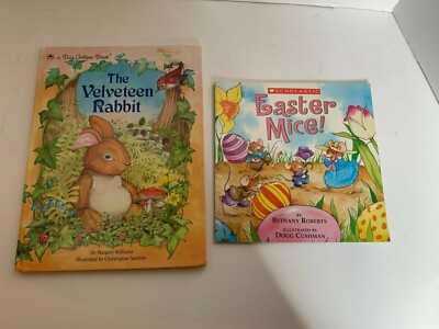 The Velveteen Rabbit 1990 and Easter Mice! 2003 Easter Books Lot Of 2
