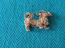 VINTAGE 14K YELLOW GOLD SHIH TZU DOG 3-D PENDANT-CHARM BY REMBRANDT