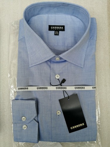 CARRERA - CAMICIA CLASSIC ELEGANTE UOMO - CELESTE RIGHE - COTONE - VERO  AFFARE | eBay