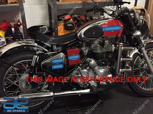 Avant Solo Siège Noir Cuir Pour Royal Enfield Norton BSA Triumph ECS - Photo 5/10