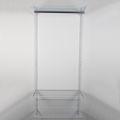 18133-00408= EASY Wand Regal Set GARDEROBE weiß RA 32 Element System Wardrobe