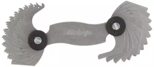 188-153, Screw Pitch Gage, 0.25Mm to 2.5Mm, 28 Leaves
