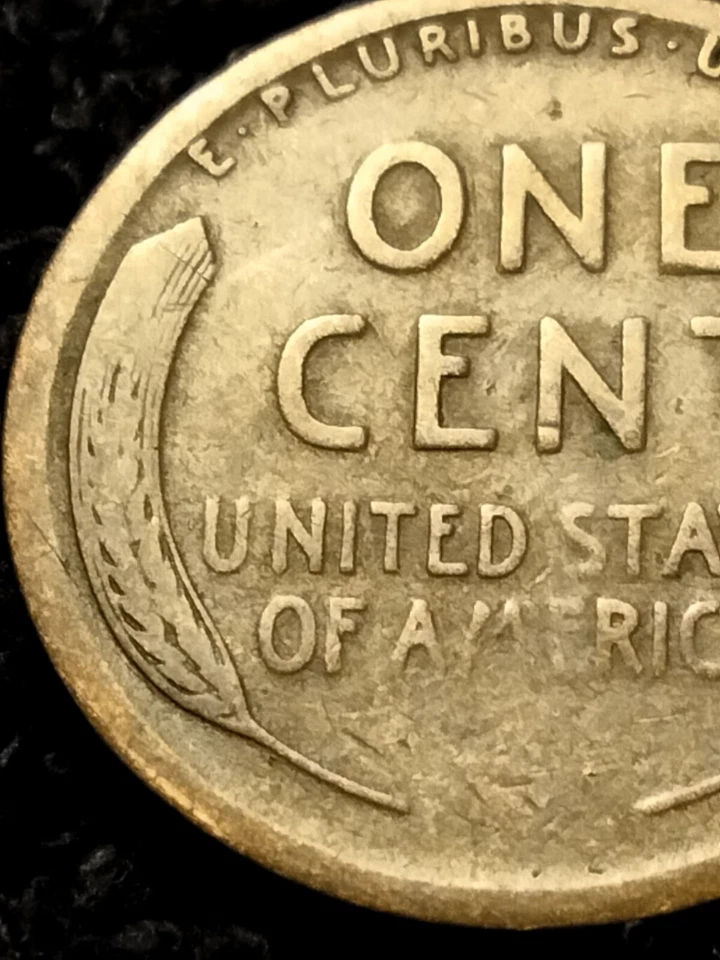 1911 S Lincoln Wheat Improper Alloy Mix Struck Thru Grease - Image 3 of 4