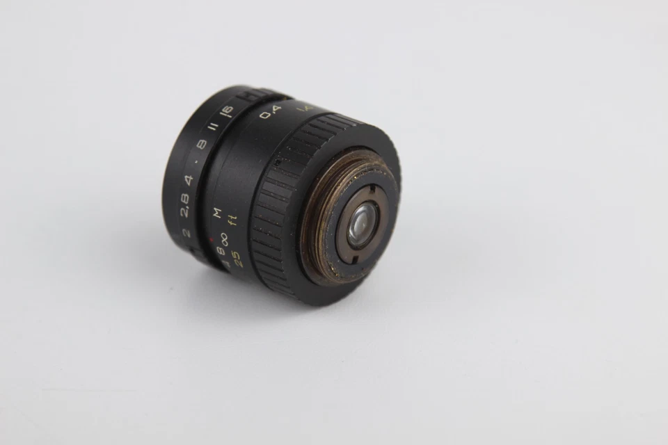 Soviet VEGA-73 lomo 2/20mm USSR Openar Tevidon Movie lens M25 C-mount - Image 2 of 4