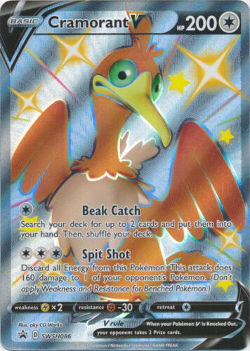 Cramorant V (Shiny) - SWSH086 Sword & Shield Promo Near Mint Pokemon TCG