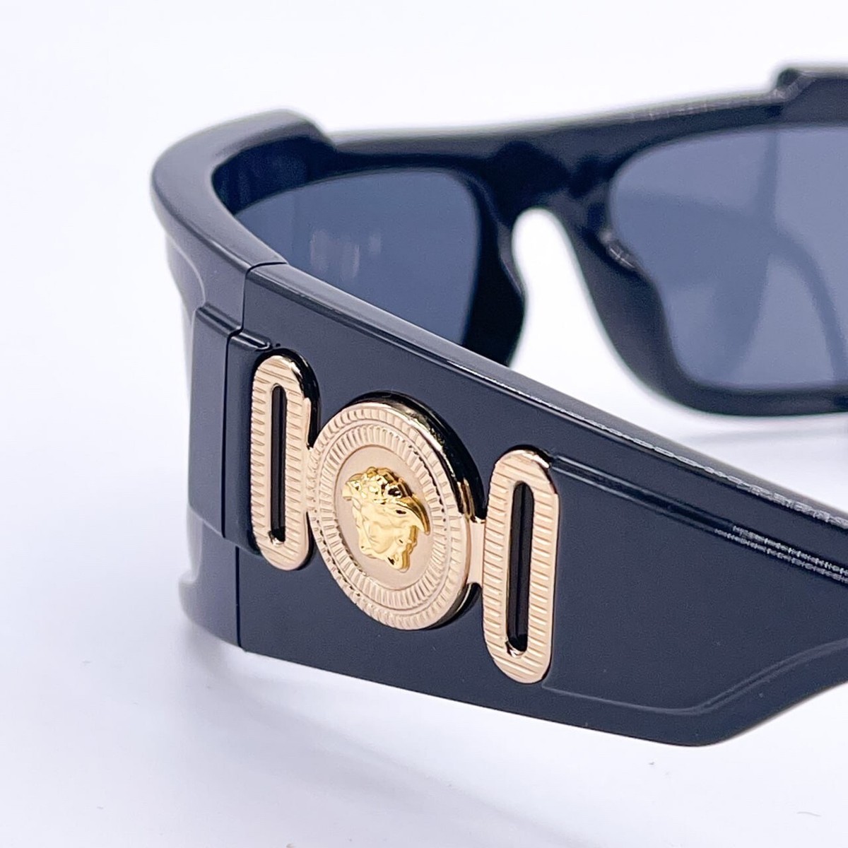 NEW VERSACE VE4446 5360/87 BLACK UNISEX SUNGLASSES VERSACE NEW VERSACE VE4446 5360/87 BLACK UNISEX SUNGLASSES VERSACE
